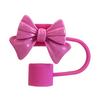 Silicone Bow-Tie Straw Cap for Stanley Tumblers Reusable Straw Tips Lid Protectors Dust-Free Cup Accessories for 10mm Diameter Straws