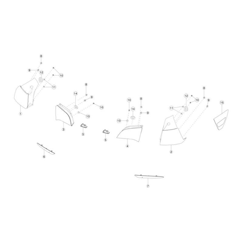 Precise Left Rear LED Tail Light Lamp Assy Parts 1502086-00-D For Tesla Model 3 Model Y 2020-2023 Outer Corner Light Brake Taill