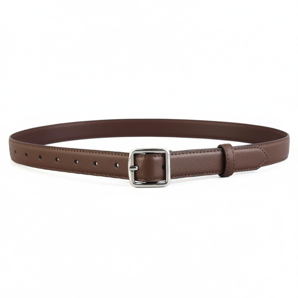 

Womens Leather Belt With Alloy Buckle For Casual And Office Wear кавовий