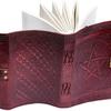 Leather Diary with Embossed and Designed, Suitable for Sketchbook, Scrapbook, Drawing, 17.78cm