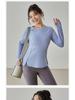 Women's Plus Size Long Sleeve Quick-Dry Yoga Top