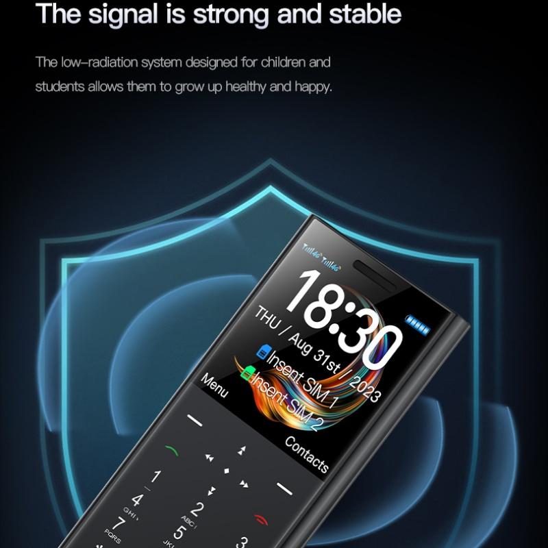 New I23 Elderly Feature Phone 1.77Inches 64MB RAM 64MB ROM FM Radio Flashlight Vibration Type-C 1400mAh Dual SIM Mini Card Small Mobile Phone