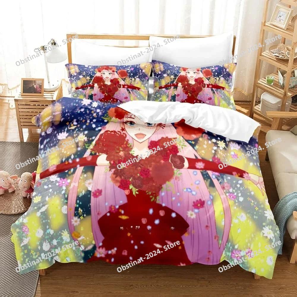 The Dragon and the Freckled Princess Bedding Set Printed Duvet Cover Sheet Pillowcase Bed Soft Quilt Cover Full Queen King Size