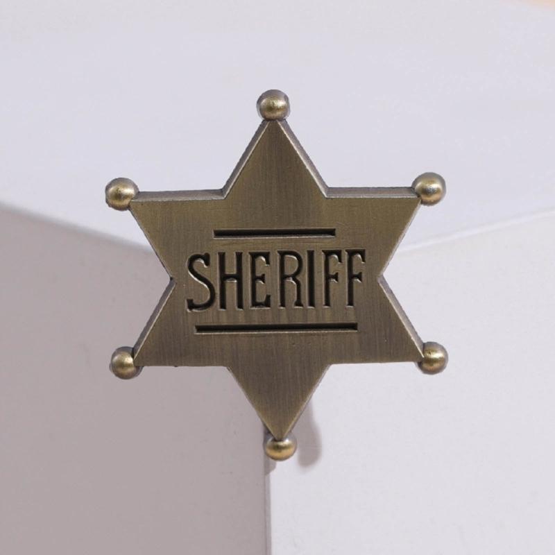 Versatile Badge Hexagonal Commemorative Badge Brooch Alloy Pin Jewelry Ornament