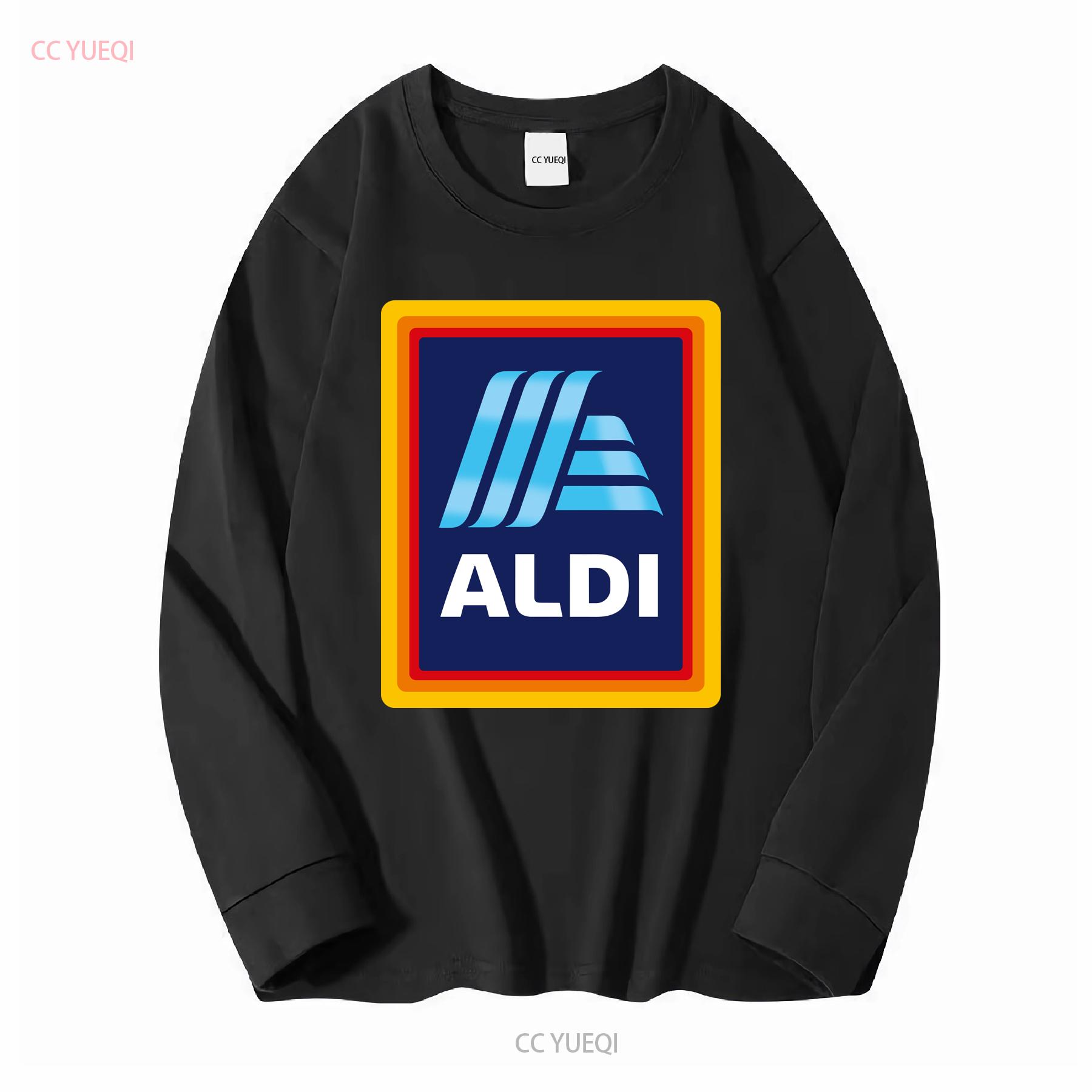 

Нова футболка з логотипом супермаркету ALDI S-5XL вінтажна прана модна дихаюча стильна повсякденна homme 4XL