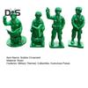 4 Pcs Green Military Man Statue Miniature Soldier Figurines Collectible Soldier Ornament for Desk Decorations Military Themed Parties