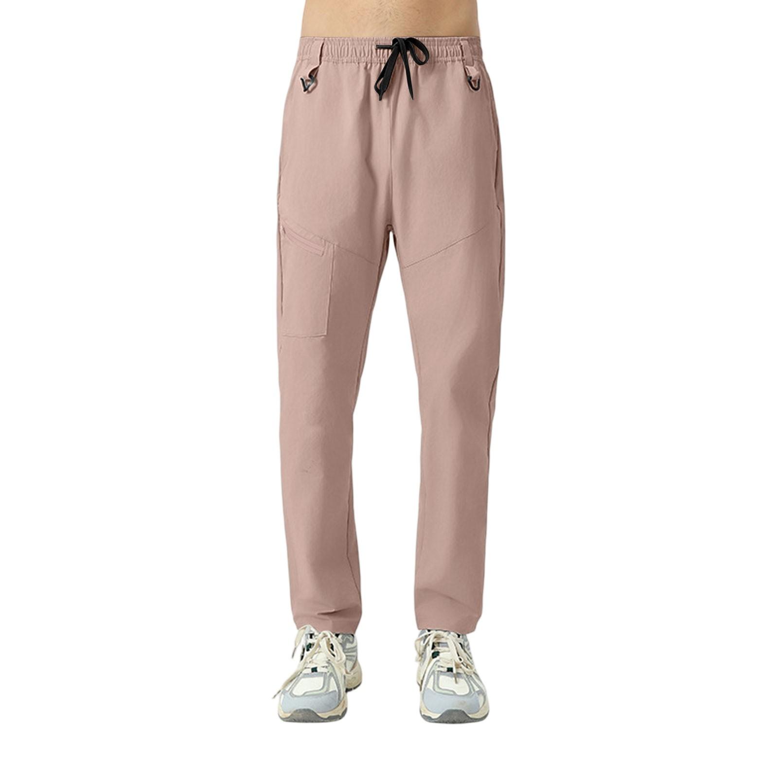 

Мужские модные повседневные летние уличные свободные дышащие походные брюки XL бежевый