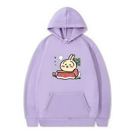 Bluza z kapturem dla dzieci z kreskówką Usagi - Uroczy, codzienny top dla chłopców i dziewczynek