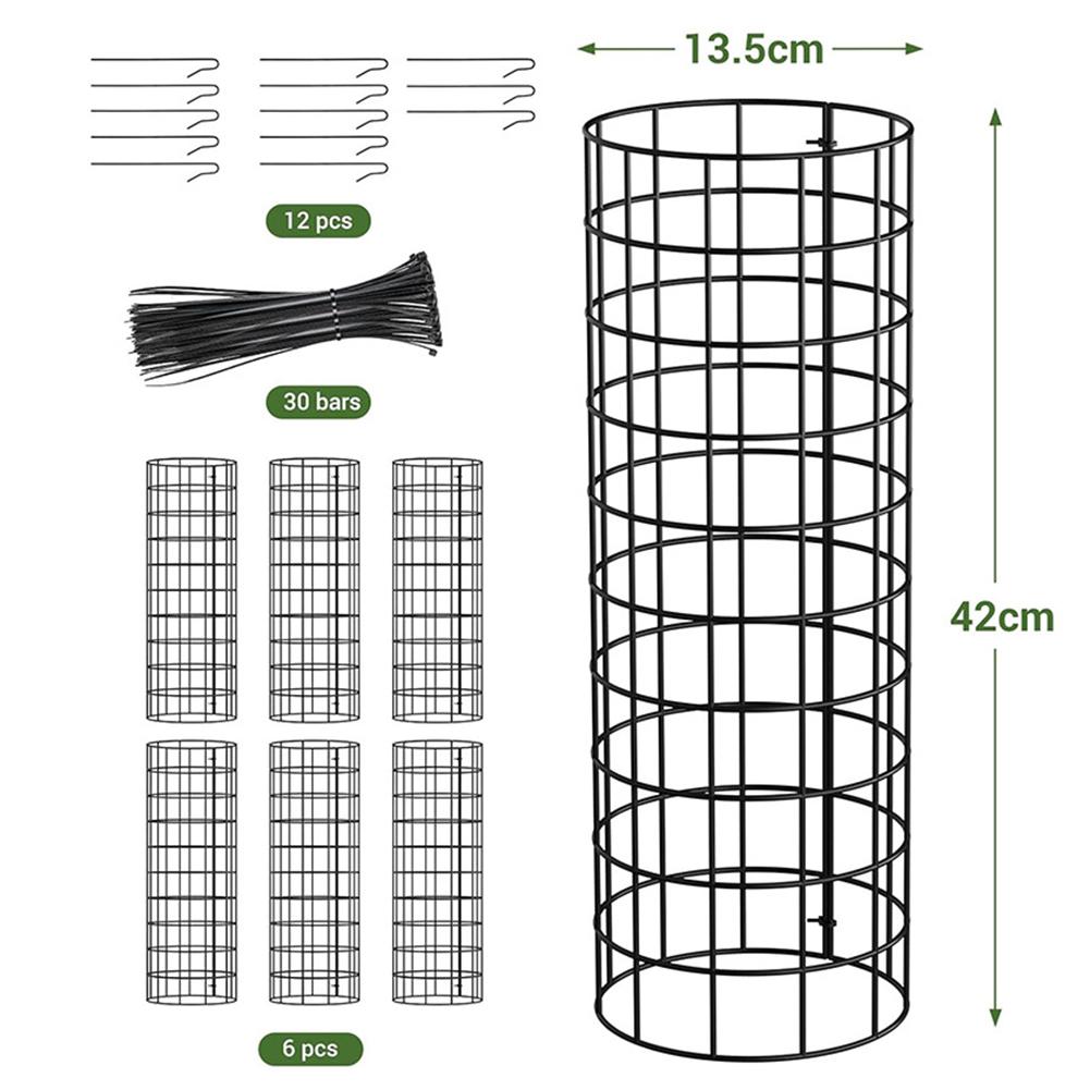 6 Pk Tree Trunk Protector Enhanced Tree Trunk Protection Guards With Metal Stakes Easy-Installation Iron Tree Trunk Protector