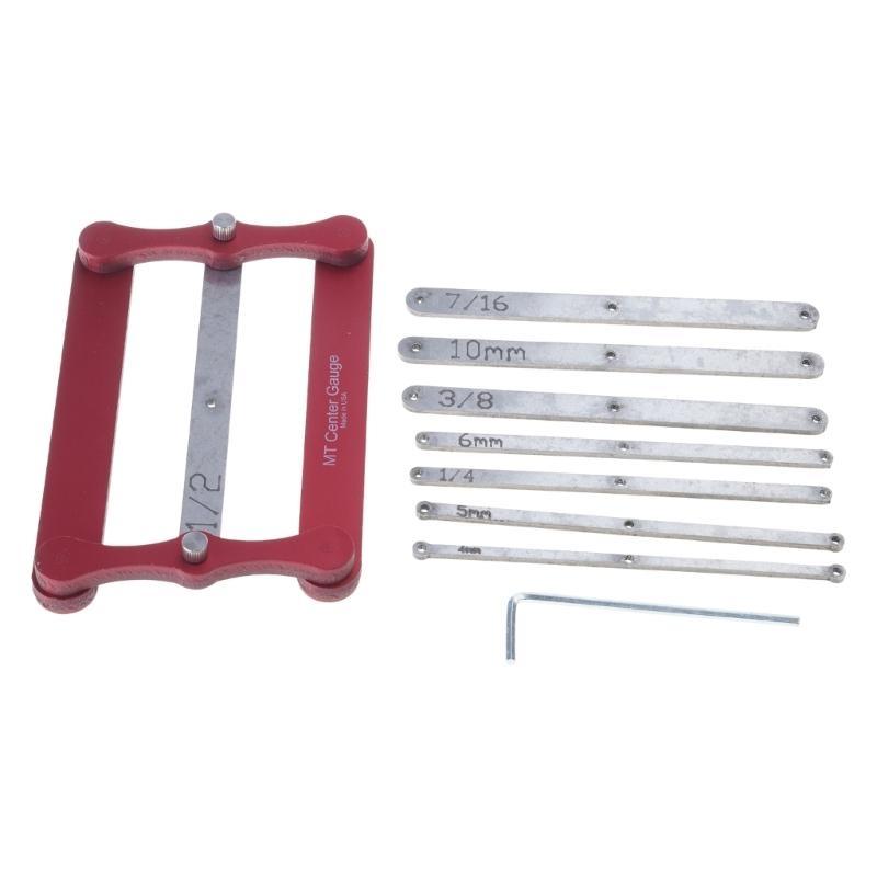 Q1FD Stainless Steel Center Gauge Woodworking Marking Tool with Various Specifications for Accurate Hole Location