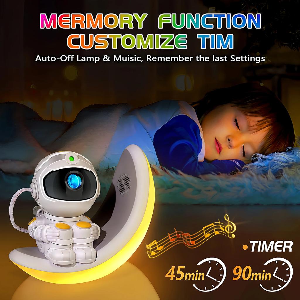 Star Galaxy Night Light Projector for Kids Bedrooms Astronaut Space Projector with Remote and Time for Home Party Decoration