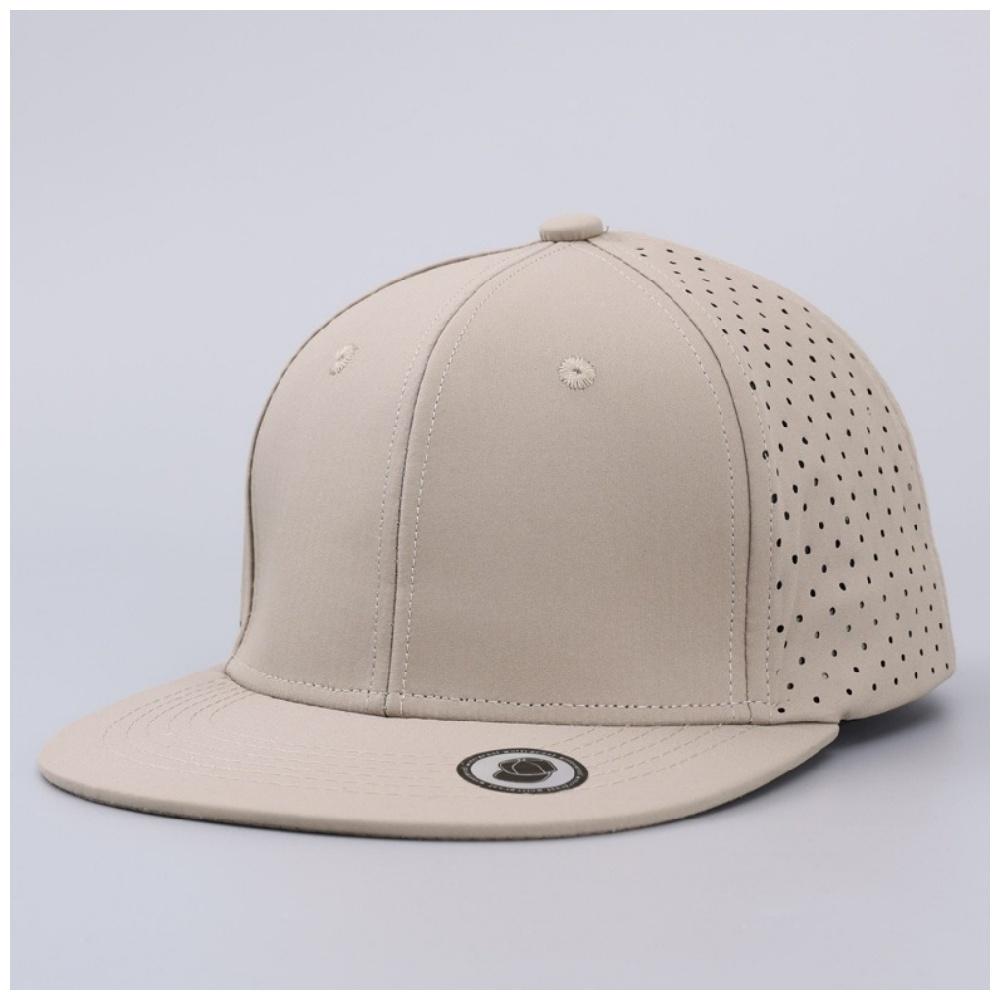 Custom Fitted Hat Fully-enclosed Stretchy Solid-color Hiphop Flat-brim Cap Lightweight Breathable With Printing Embroidery Logo