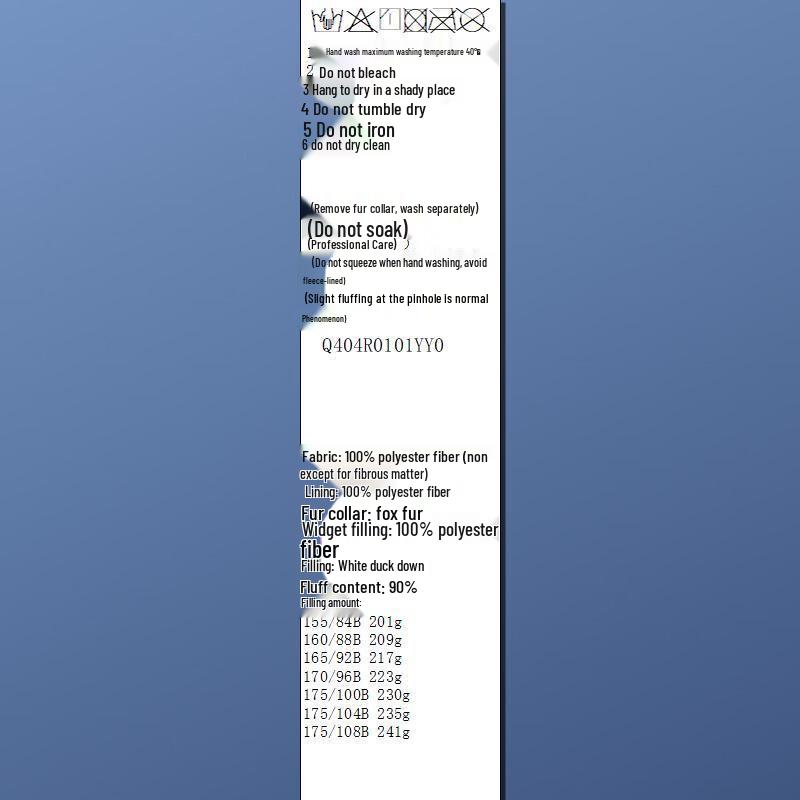 Doudoune longue Sancai pour femme grande taille avec col en fourrure de renard