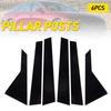 For HYUNDAI GENESIS Sedan Gloss G80 Black Pillar Posts Window Trim Cover 2015-22