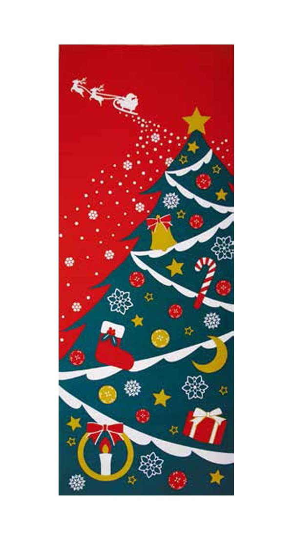 

Sarasa Seasonal Colored Four Seasons Hand Made in Towel, Japan, sy-59 (December, Christmas)