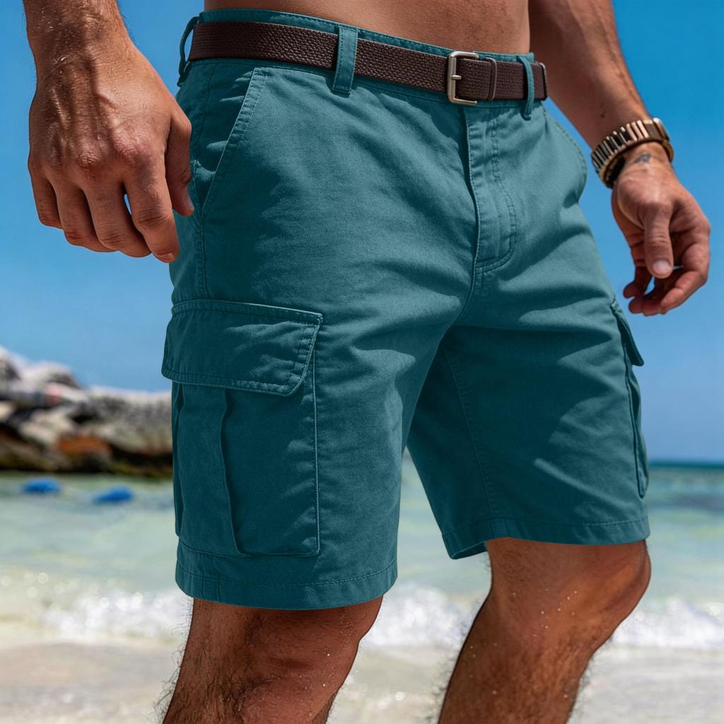 Pantaloni Casual da Lavoro da Uomo con Tasche Multiple, Pantaloni Sportivi da Lavoro Estivi, Pantaloni a Vita Bassa, Pantaloni a Cinque Tasche