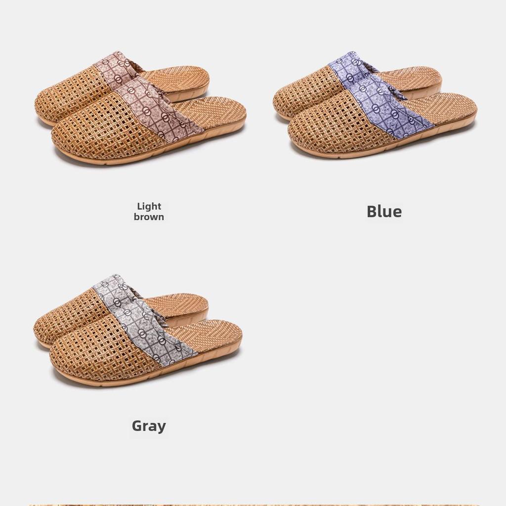 Four Seasons Sandals and Slippers Hotel Cotton and Linen Slippers Ladies Spring Autumn and Summer Home Couples Linen Home Wear Slippers