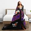 Denny Hamlin 11 All Season Fleece Blanket Throw Ultra Soft Flannel Blanket Digital Printed Premium Fluffy Microfiber Fleece
