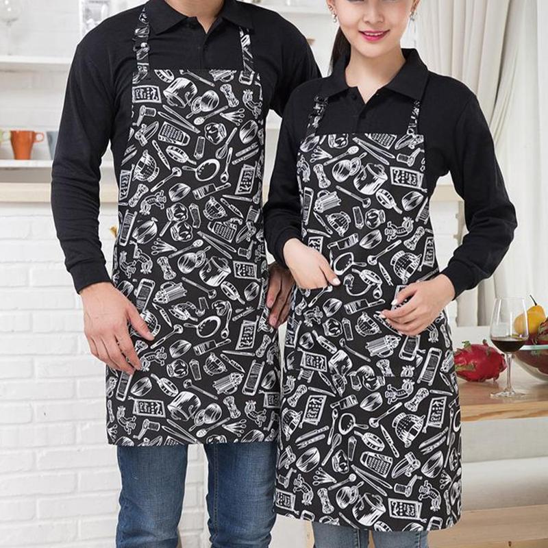 Pack of 2 Unisex Household Aprons with Pocket Kitchen Apron for Chef Restaurant Home Cleaning Serving Gardening Painting Cooking