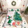 Homewish Cartoon Christmas Mouse Duvet Cover SetMerry Xmas Bedding SetHappy New Year Gifts Bed Set For Boys Girls