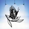 Metal Butterfly Wall Art Sculpture Complex Wing Design Weather Resistant Indoor Outdoor Decor Garden Gift