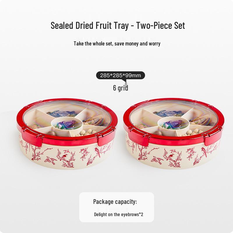 Buckleable High-Value Fruit Plate & Sunflower Seed Storage Box - 2025 New Macaron Candy Box for Living Room Coffee Table or Wedding Gift