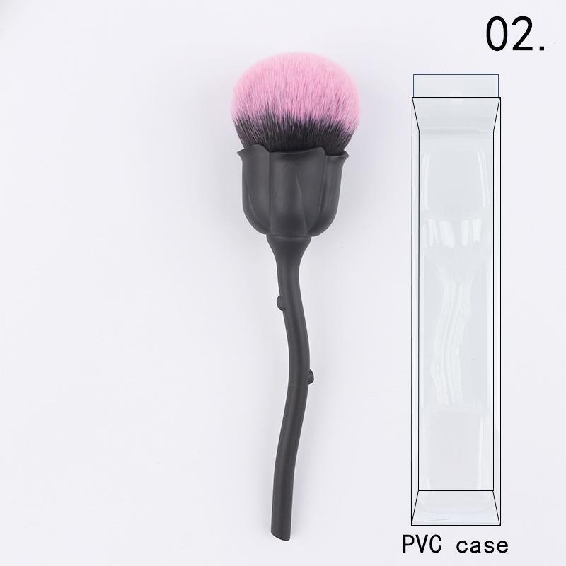 Compact Retractable Multi-Use Makeup Brush - Black