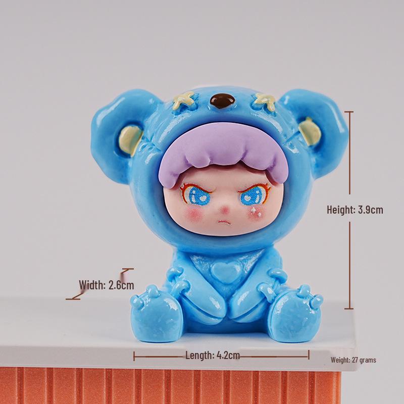 

Трендовый кулон-брелок в виде медведя из искусственной кожи в слепой коробке - Милая фигурка-кукла для DIY-декора