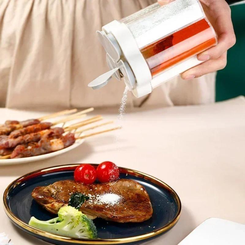 1 Pcs Seasoning Jar Plastic ContainerSeasoning Bottle Spice Organizer Outdoor Camping Seasonins Containers Kitchen Gadget Sets