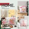 45X45Cm Pink Christmas Theme Pillowcase Bedroom Sofa Cushion Cover 100% Polyester Living Room Cushion Pillowcase Home Decor