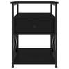 Nightstands 2 pcs Black 40 x 42 x 55 cm Particleboard