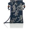Maruzen Smartphone Accessory Pouch, Choju-giga (Scrolls of Frolicking Animals) / Navy, 3.5×1.5×18.5c