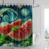 Juicy Watermelon Shower Curtain - Waterproof & Anti-Mold Fabric With Summer Fresh Pattern