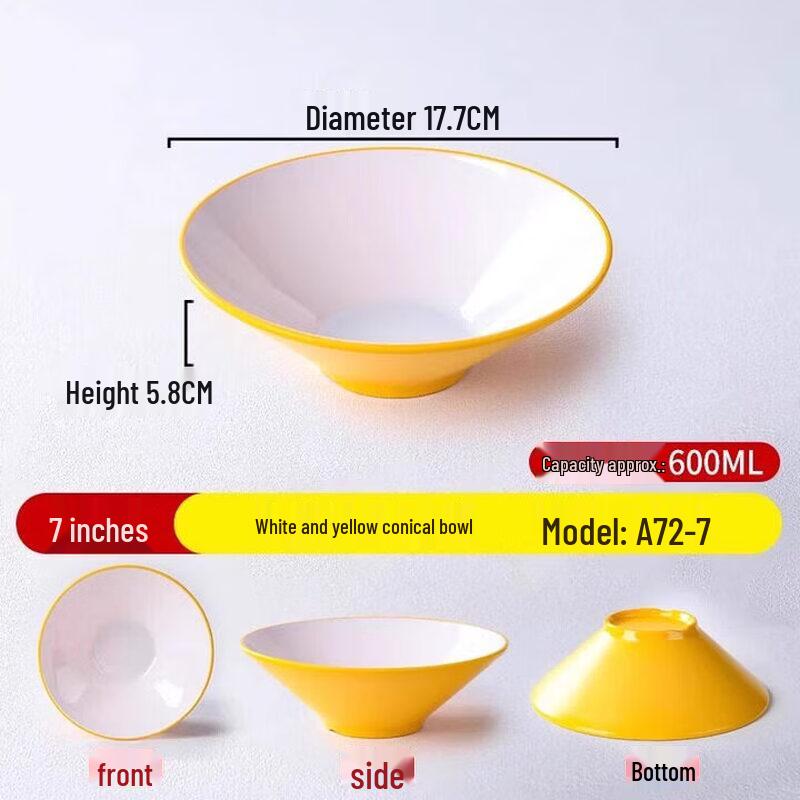 

Commercial Melamine Noodle and Soup Bowl