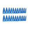 24pcs Women Full Cover Artificial Nail Cat Eye Dark Blue Press on Nails for DIY At-Home Manicure Kit