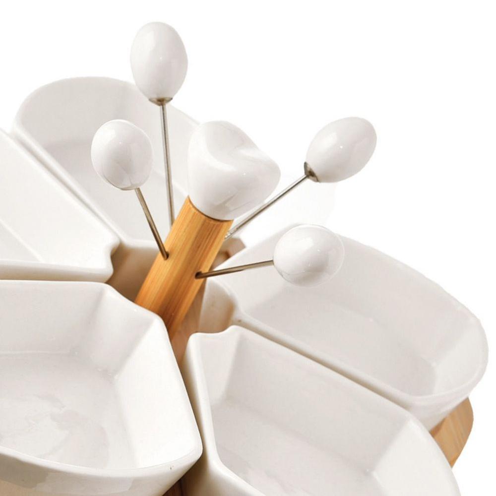 Appetizer Plate for Dips, Sauces, and Snacks Appetizer Bowls