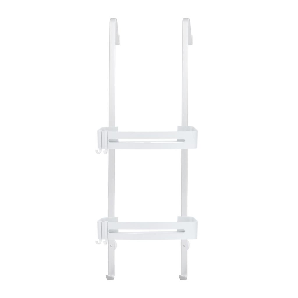 Bathroom Shower Over the Door Aluminum Rustproof Basket Towel Rack Shelves for Shampoo Soap
