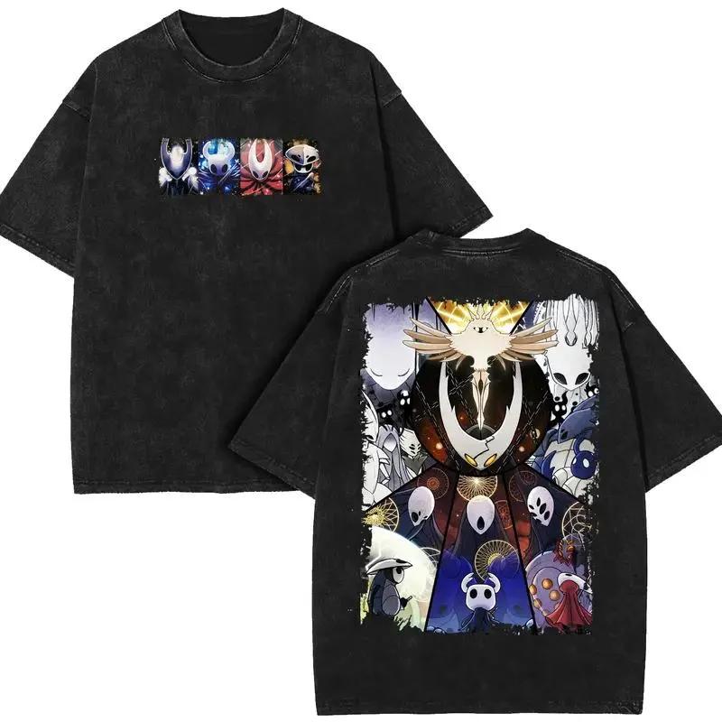 Classic Game Characters Cartoon Elements Men T-shirts Gothic Clothing Characters Washed and Worn T-shirts Sports Streetwear