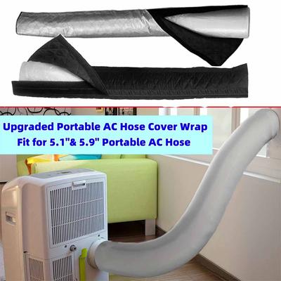 Portable Air Conditioner Hose Cover,Upgraded AC Hose Cover Wrap Fit for 5.1"& 5.9" AC Hose Reduces Heat Or Cool Air Leakage