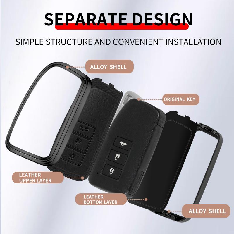 Alloy Car Key Case Cover Shell For Lexus NX IS RX ES GX LX RC LS UX GS 200 260 300 350 NX200 NX300 RX350 ES300 Auto AccessoriesNC0