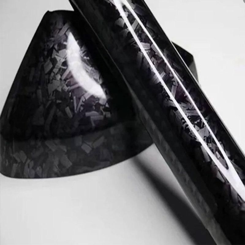 New Forged carbon matte black Carbon Vinyl Wrap Film Self Adhesive DIY Styling for motorcycle Car Wrap Exterior Cover Stickers
