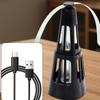 USB Rechargeable/Battery Powered Fly Repellent Fan Portable Can Drive Flies Insect Repellent Fan Soundless Safe