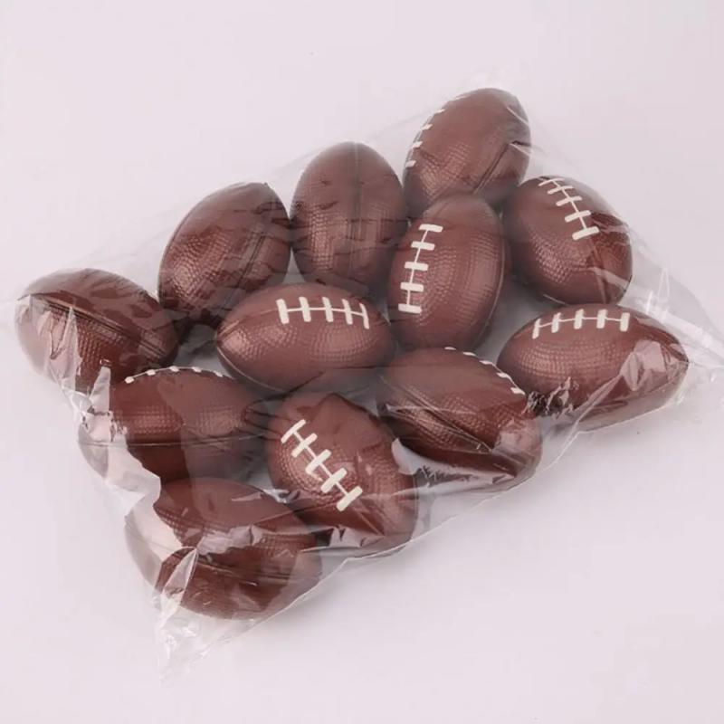 1/2PCS Mini Foam Rugby Non-inflatable Ball for Children Game Ball Small American Football Child Toys Anti-stress Soccer Squeeze