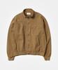 Andagain Washed High-Neck Work Jacket (Dark Beige
