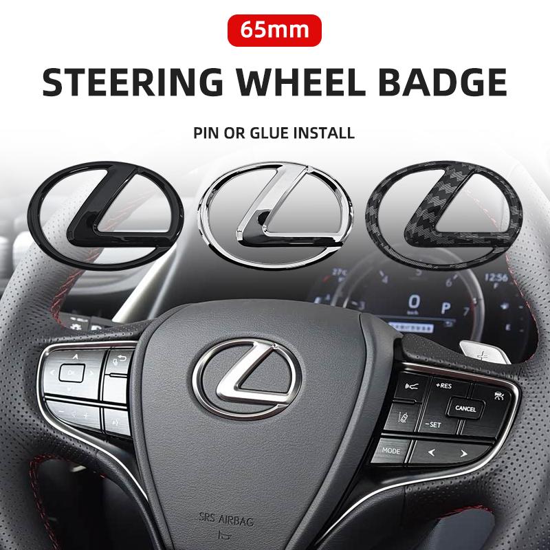 65mm Car Steering Wheel Sticker Badge Decoration Accessories For Lexus LS LC IS350 ES300 GS350 CT200h GX460 LX570 RX500h NX300