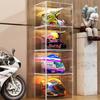Transparent Magnetic Storage Cabinet for Helmets, Cosmetics, Perfume, Figurines, and High-Top Boots - Large Size