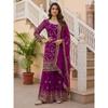 Indisches Designer Bollywood Sharara Anzug Pakistanisches Partywear Salwar Kameez Kleid