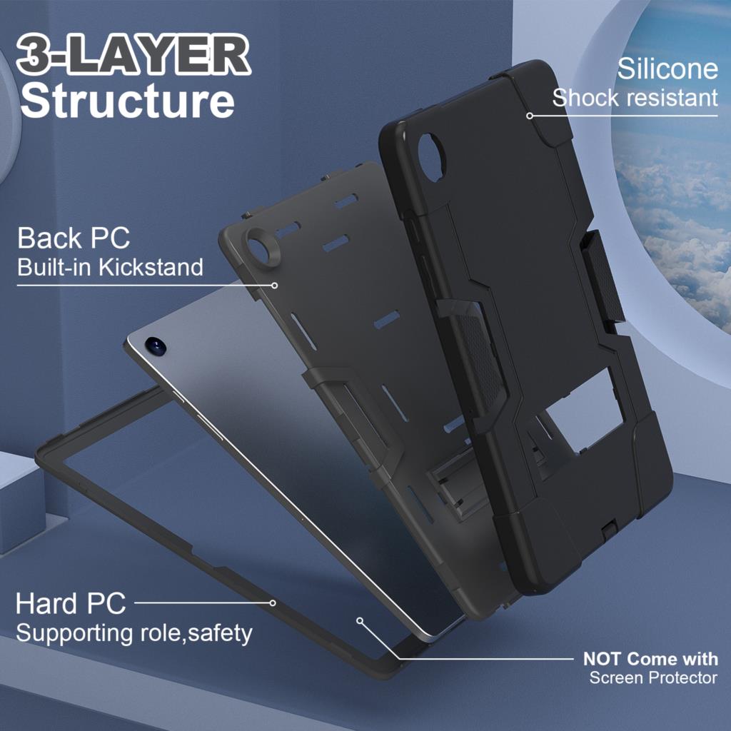 For Samsung Galaxy Tab A11 8.7 Inch SM-X130 SM-X135N 2025 Case A9 8.7 2023 Armor Kids Tablet Stand Cover Anti-Fall Stand Case