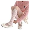 Lolita Fashion Stacked Socks Knitted Foot Cover Leg Cover Socks Warmth Knee Socks  For Women Girls