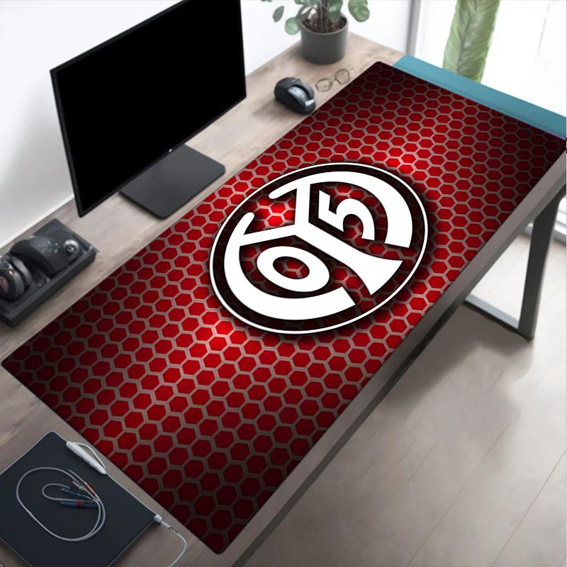 Mainz Fußball Wappen Mauspads, Gaming Mauspads, Tastaturpads, Schreibtischdekoration für Computer Notebook Fan Geschenk Geburtstagsgeschenk